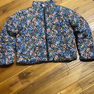 Time and Tru Floral Kids Puffer Jacket